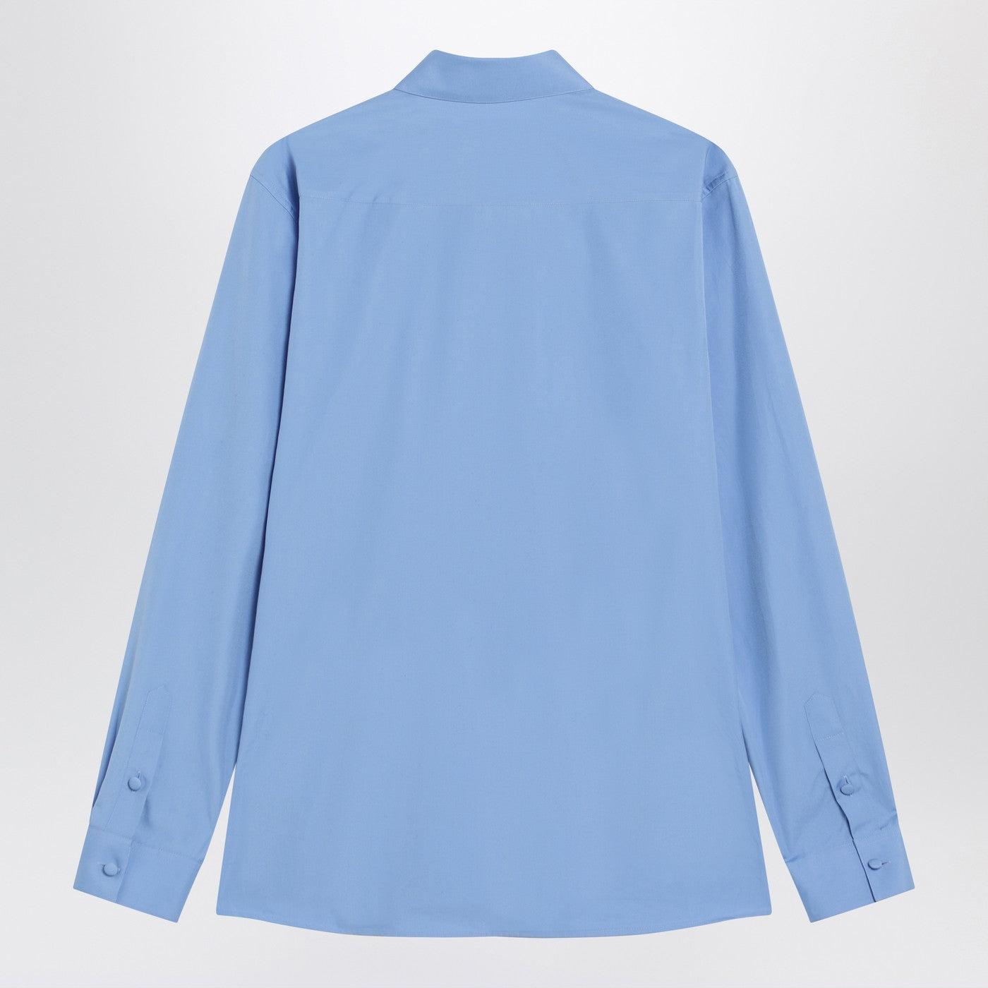 Valentino Light Blue Cotton Shirt Men VALENTINO