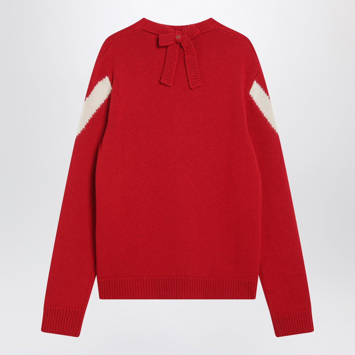 Valentino Red Sweater With Vlogo On Bow Men VALENTINO