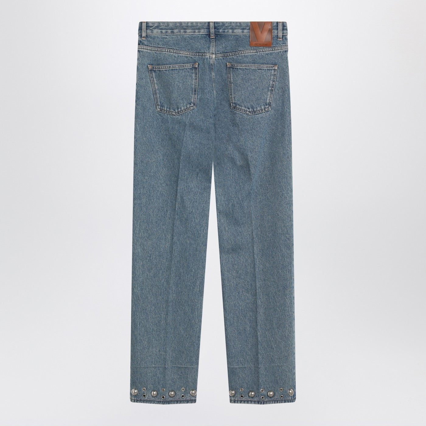 Valentino Medium Blue Jeans With Cabochons Men VALENTINO