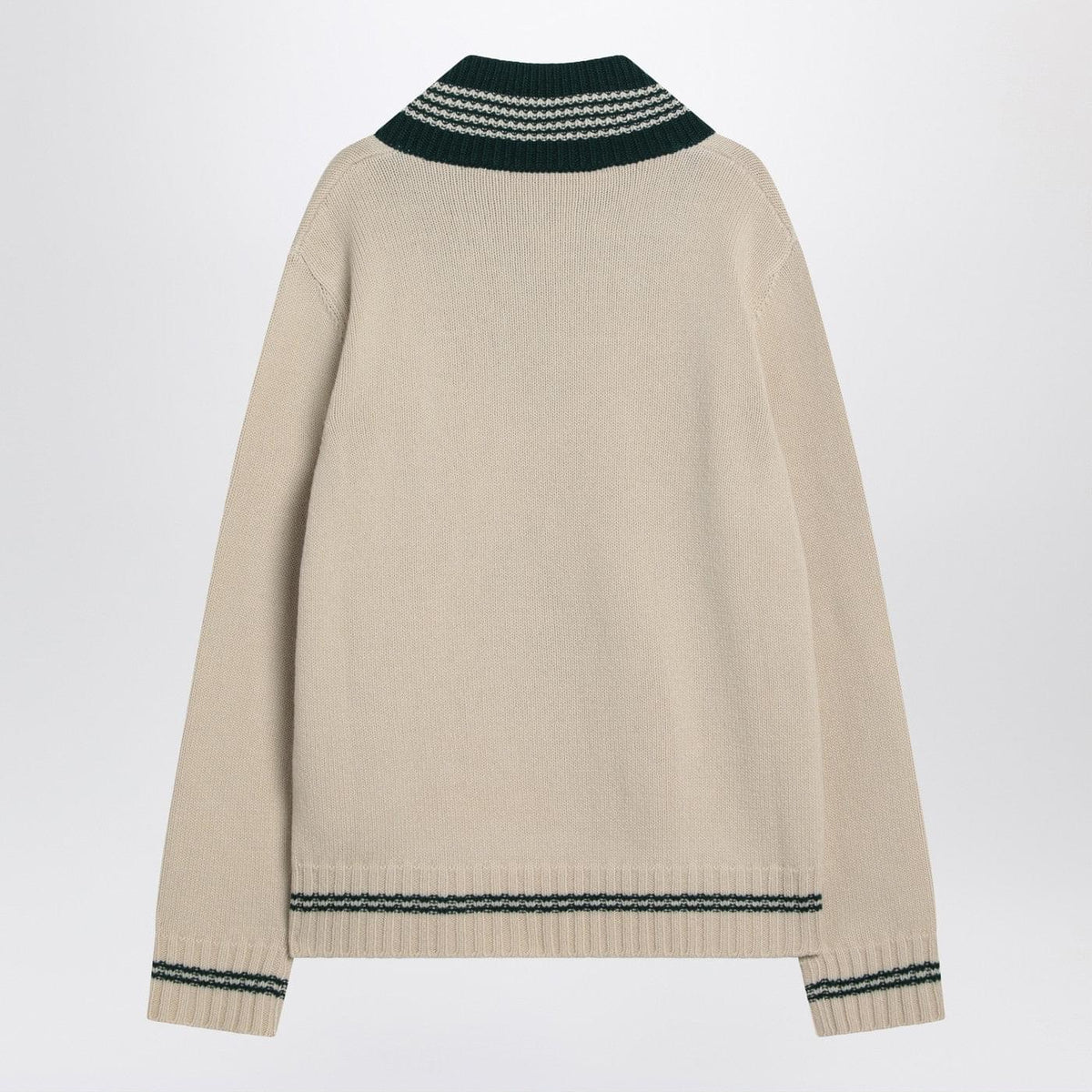 Valentino Butter-Coloured Sweater With Le Chien De La Maison Embroidery Men VALENTINO