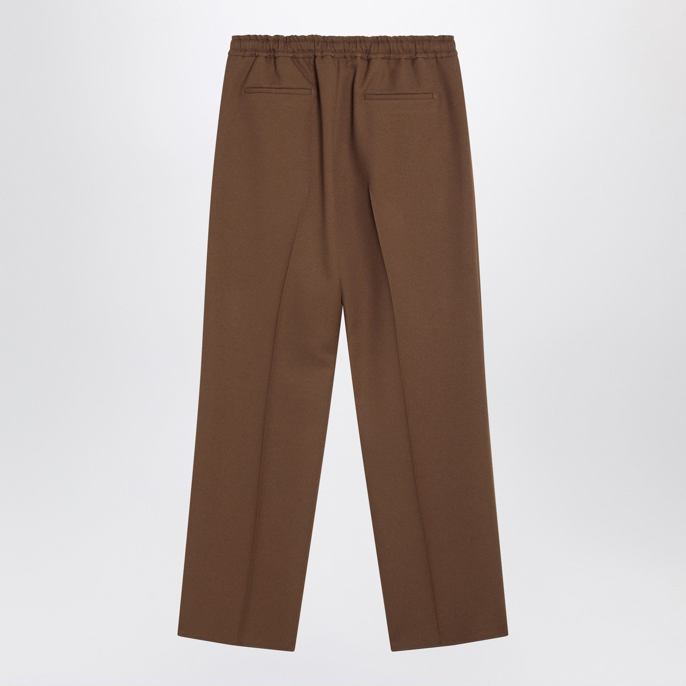 Valentino Brown Gabardine Trousers Men VALENTINO