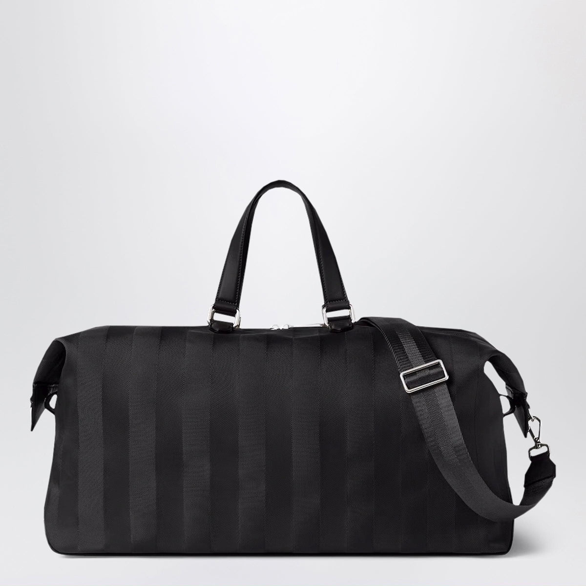 Fendi Fendi Lui 48 Duffle Bag In Black Pequin Nylon Men FENDI