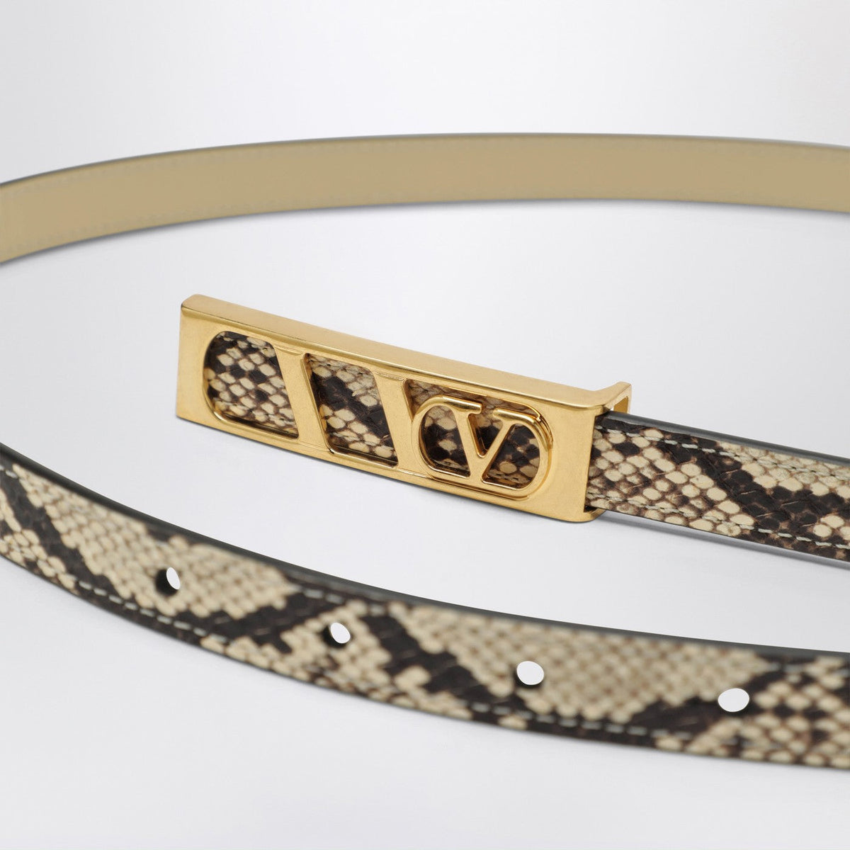 Valentino Garavani Volgo Signature Python Belt Women VALENTINO GARAVANI