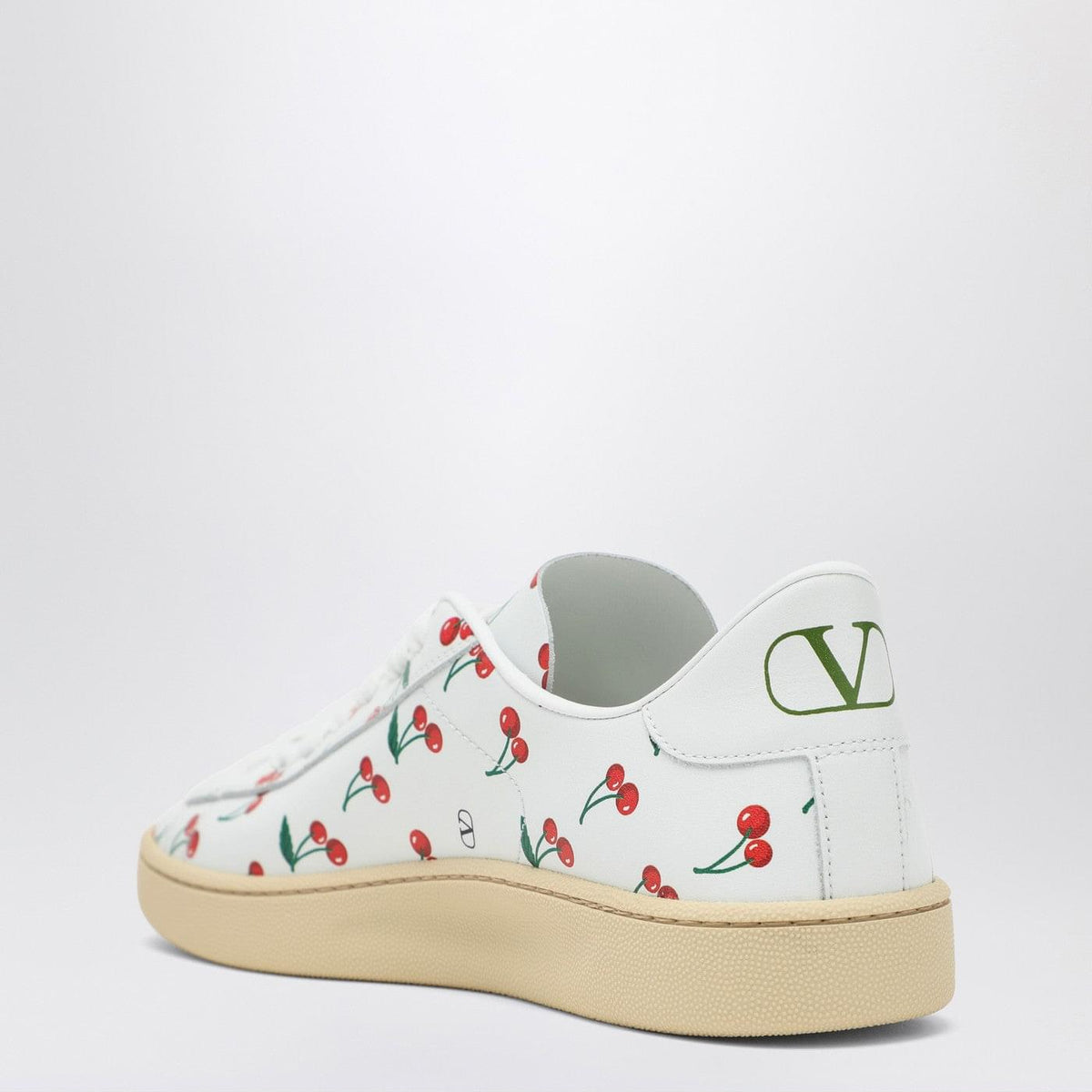 Valentino Garavani Royco Sneakers White With Cherryfic Pattern Women VALENTINO GARAVANI