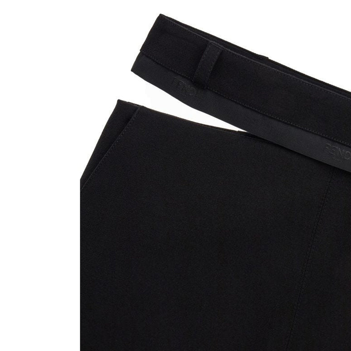 Fendi Virgin Wool Grain De Poud Skirt Women FENDI