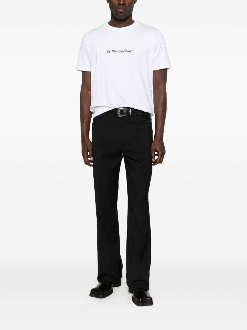 Off-White Men Scrip Arrow T-Shirt OFF-WHITE