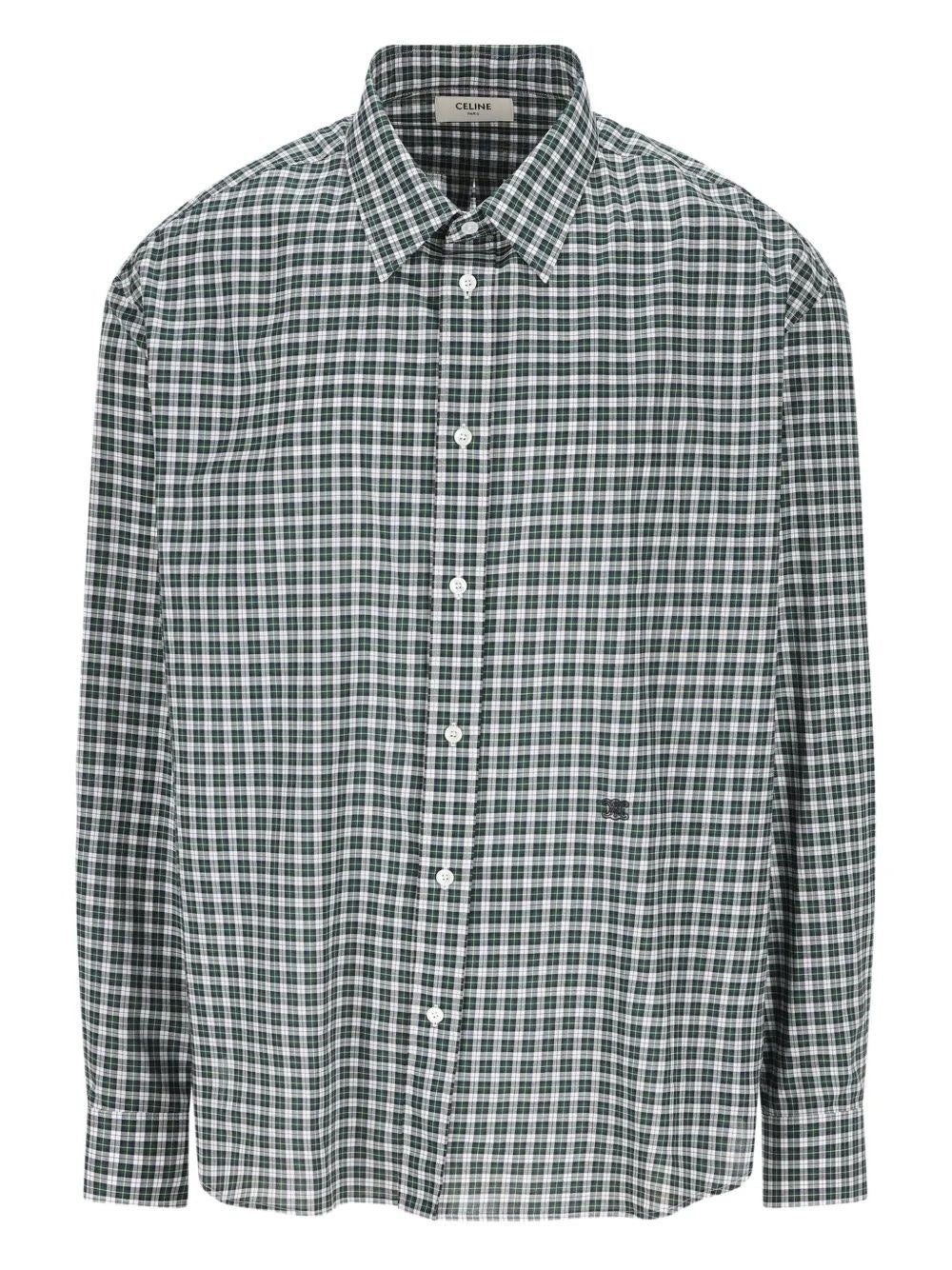 Celine Men Wide Tartan Shirt CELINE
