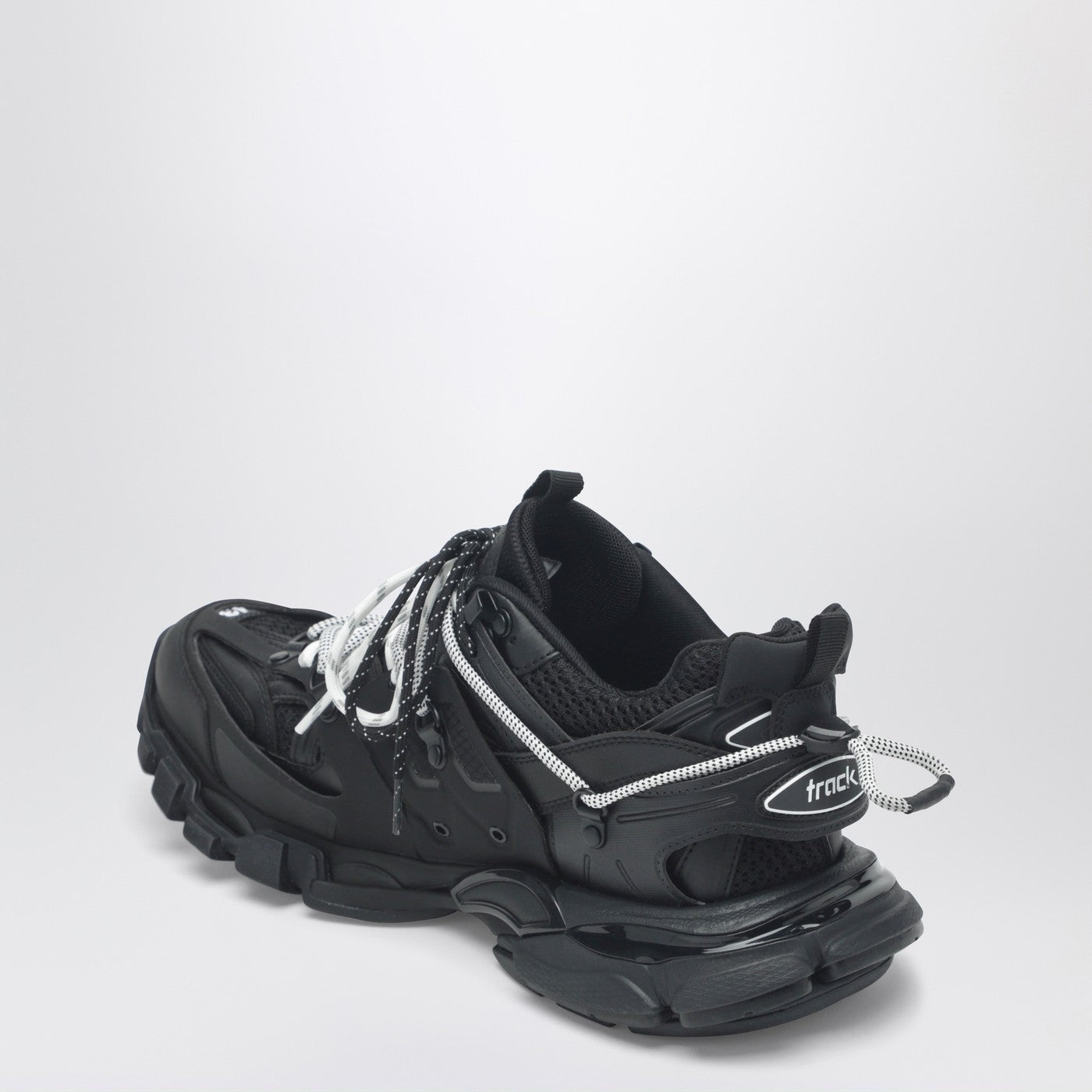 Balenciaga Low Track Sneakers In Black And White Men BALENCIAGA