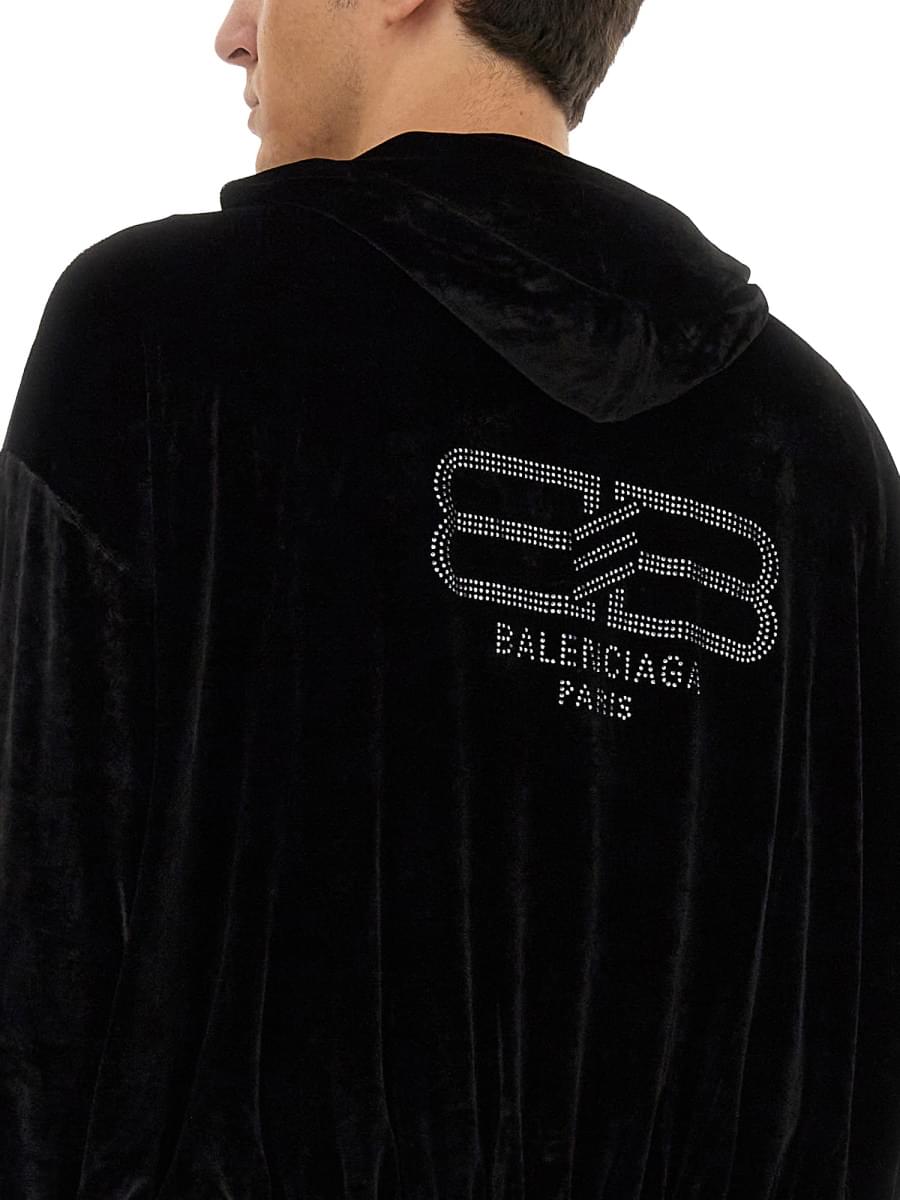 Balenciaga Men Velvet Sweatshirt BALENCIAGA