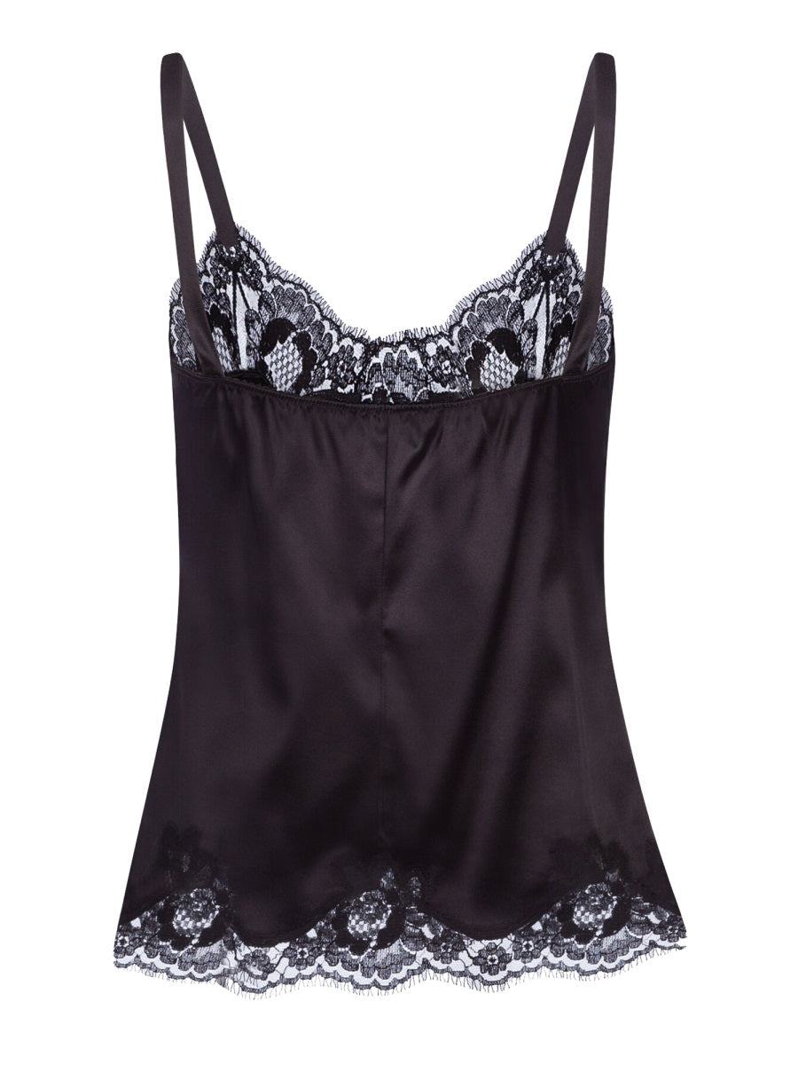 Dolce & Gabbana Women Satin Lingerie Top DOLCE & GABBANA