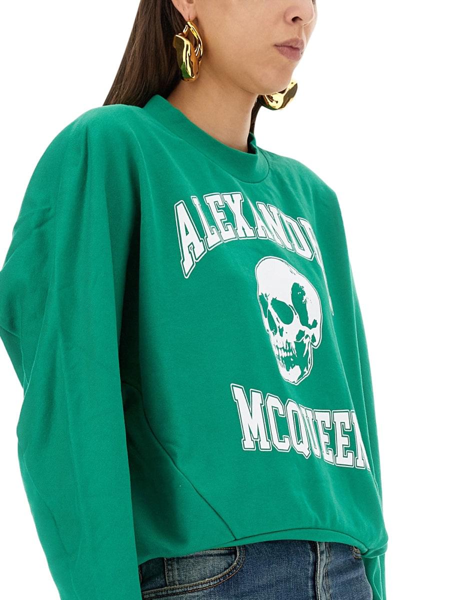 Alexander Mcqueen Women Varsiity Skull Sweatshirt ALEXANDER MCQUEEN