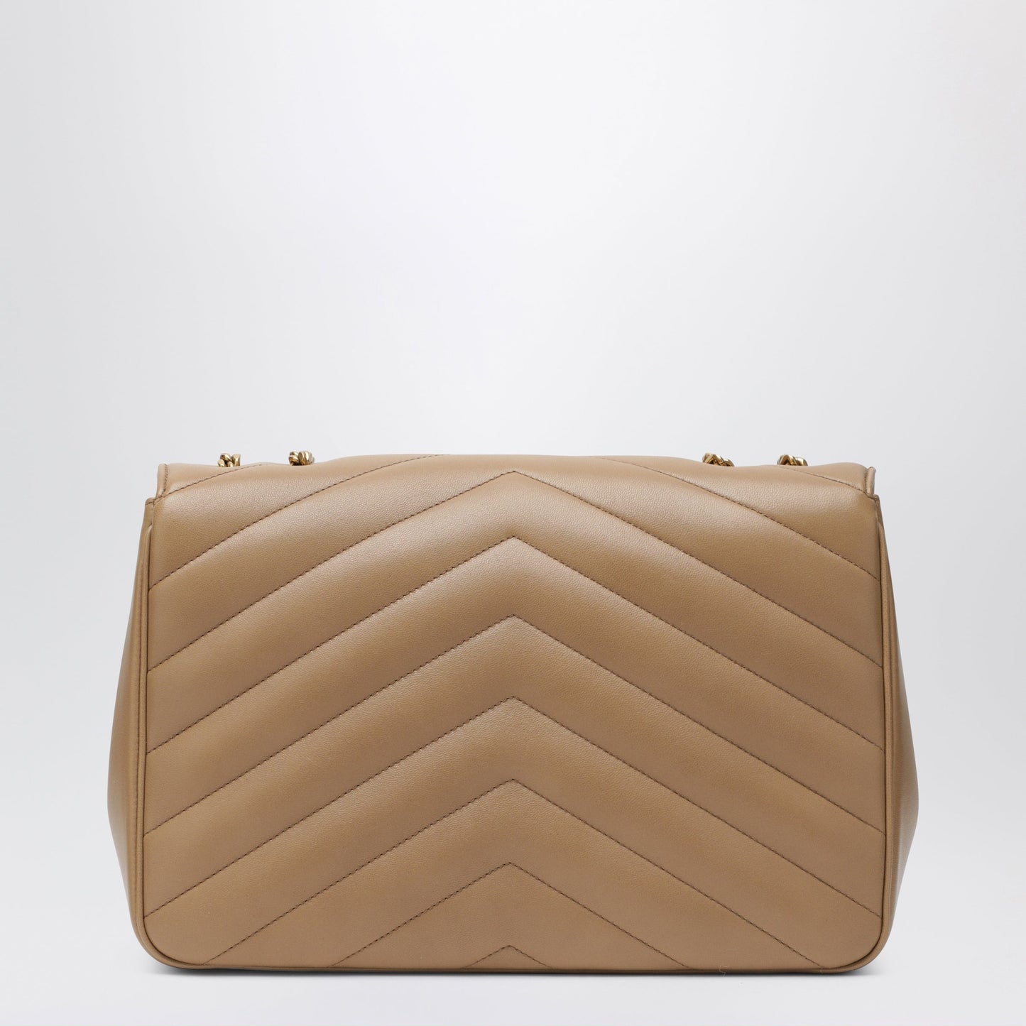 Saint Laurent Loulou Large Light Brown Leather Bag Women SAINT LAURENT