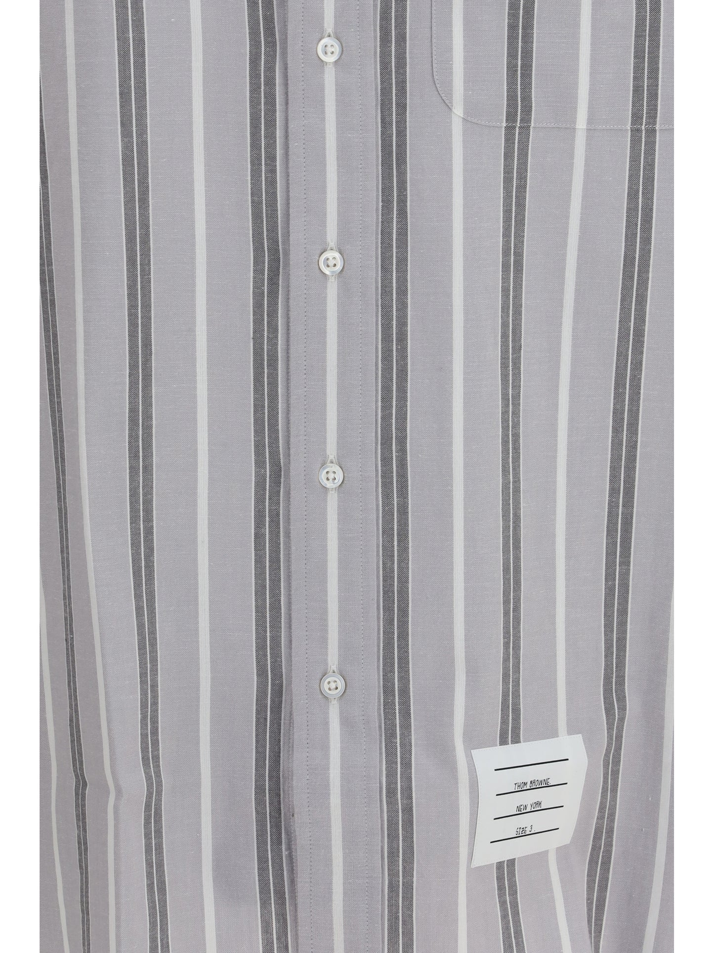 Thom Browne Men Madras Striped Armband Shirt THOM BROWNE