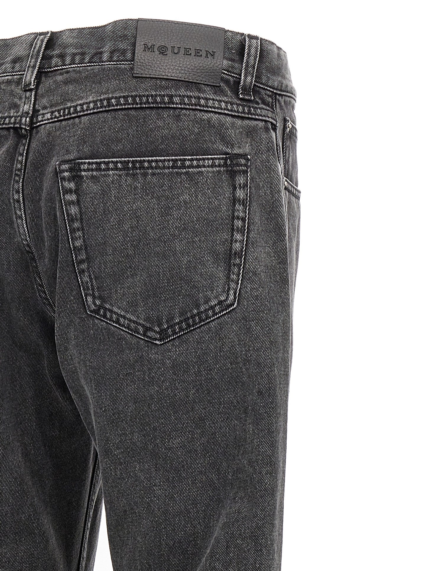 Mcqueen Men Metal Plate Jeans ALEXANDER MCQUEEN