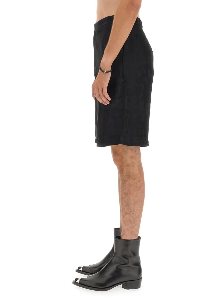 Alexander Mcqueen Men Viscose Bermuda Shorts ALEXANDER MCQUEEN