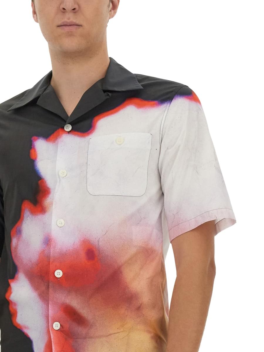 Alexander Mcqueen Men Hawaiian Shirt ALEXANDER MCQUEEN