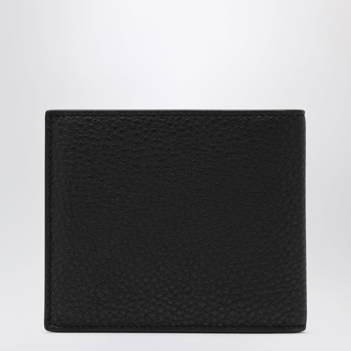 Balenciaga Black Grained Leather Card Holder With Logo Men BALENCIAGA