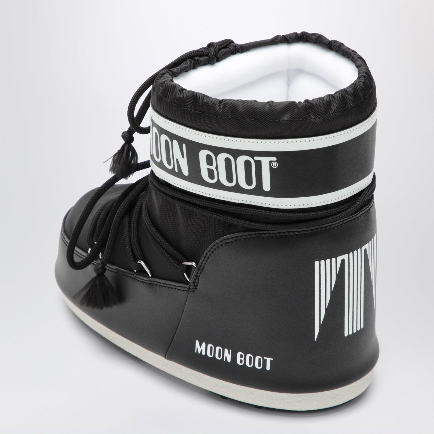 Moon Boot Icon Low Boot In Black Nylon Women MOON BOOT