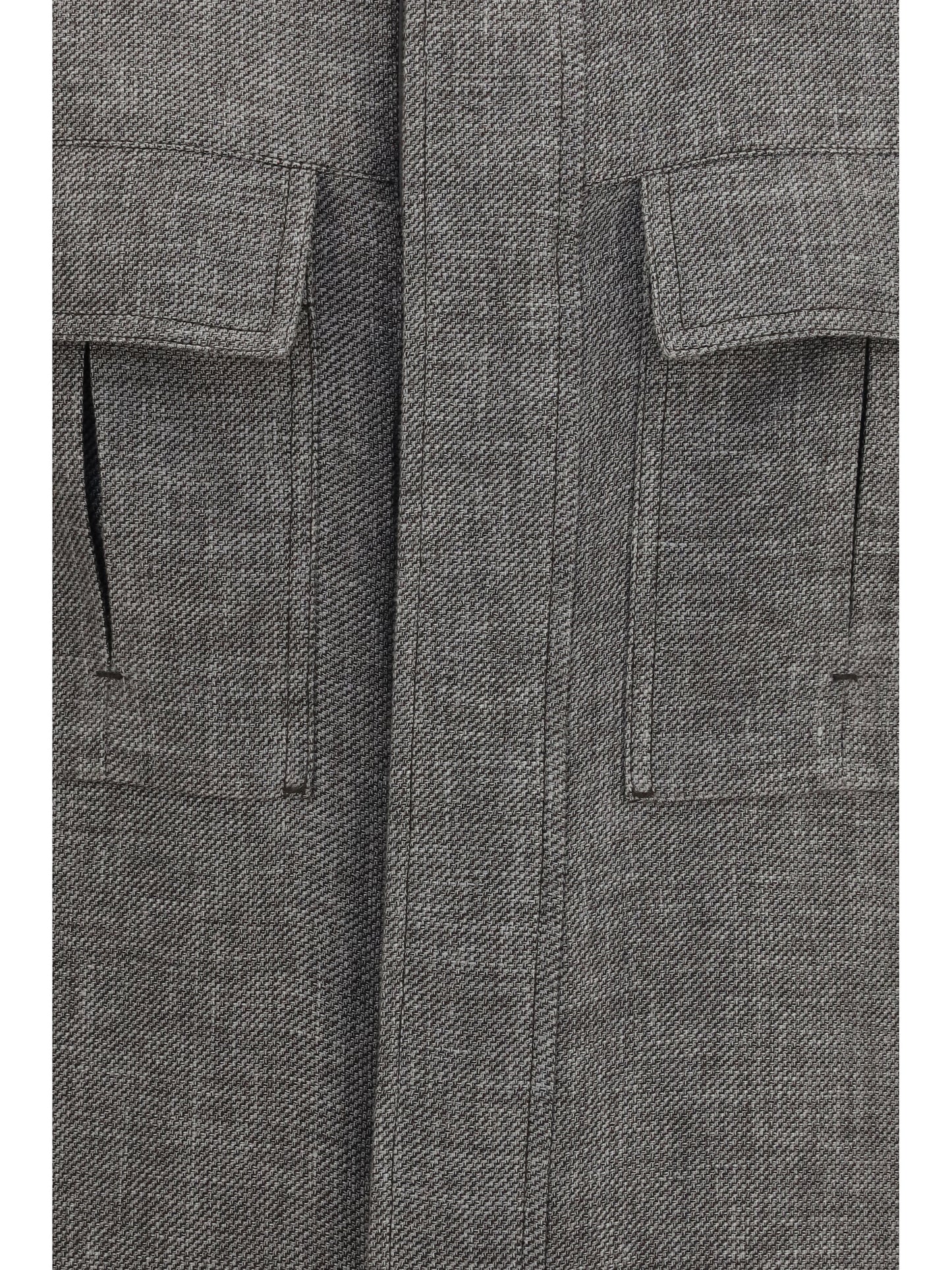 Zegna Men High-Collar Shirt Jacket ZEGNA