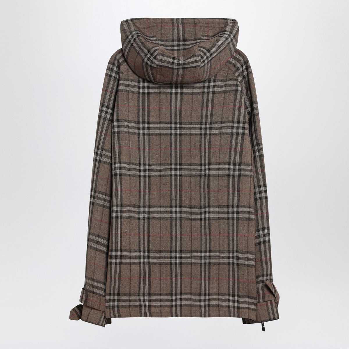 Burberry Half-Zip Jacket With Check Pattern In Silk Blend Men BURBERRY