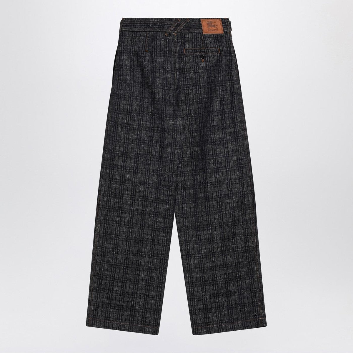 Burberry Indigo Jeans In Check Pattern Denim Women BURBERRY