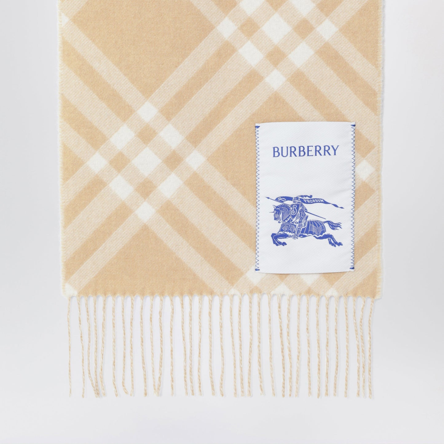 Burberry Sand Check Cashmere Scarf Women BURBERRY