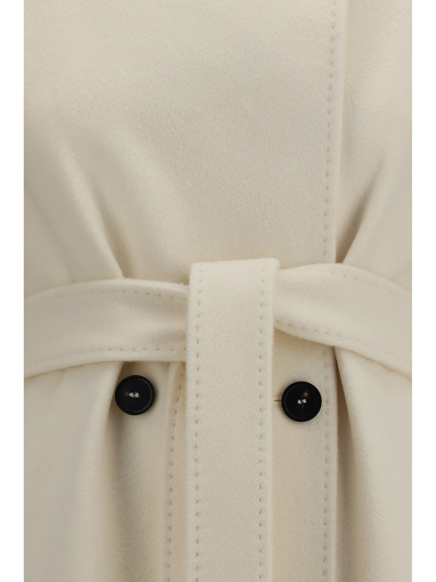 Max Mara Studio Women Double Breasted Wool Coat MAX MARA STUDIO