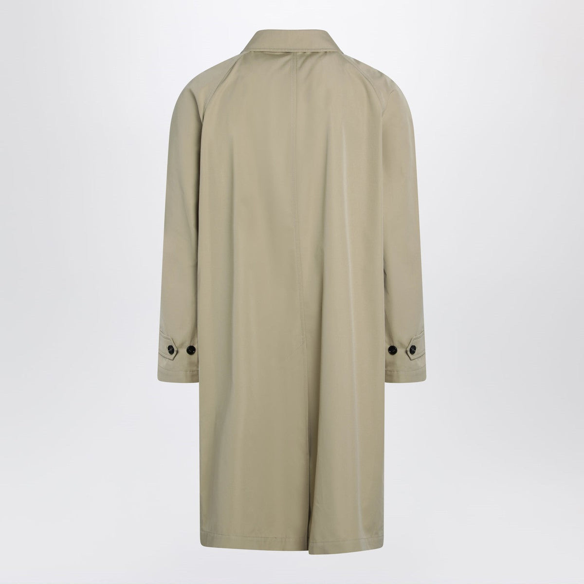 Burberry Beige Cotton Overcoat Men BURBERRY