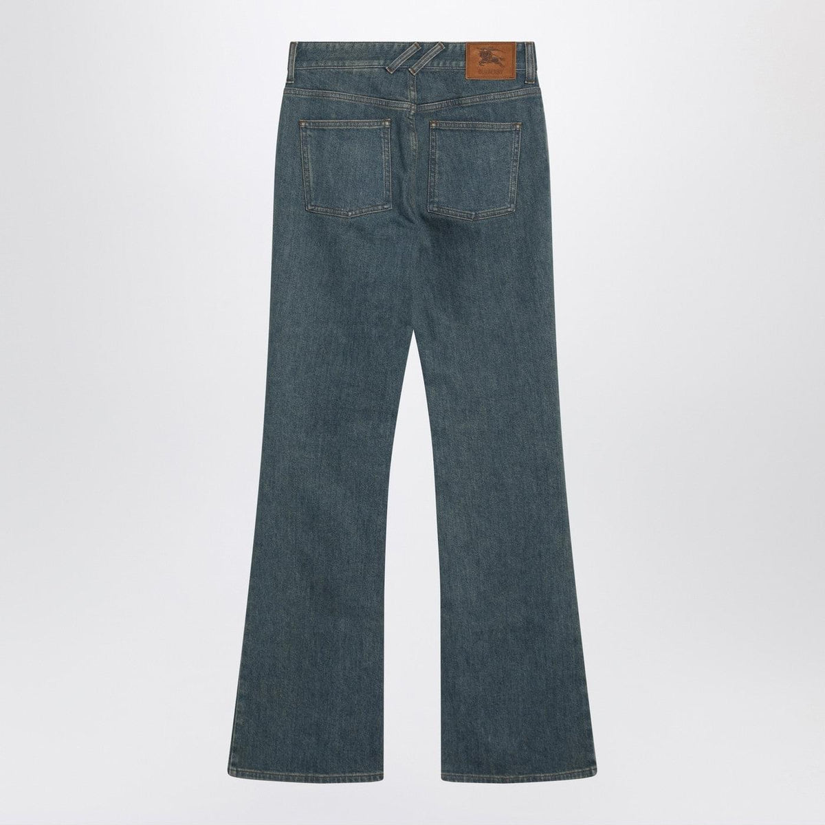 Burberry Mid-Blue Jeans With Check-Pattern Pocket Women BURBERRY