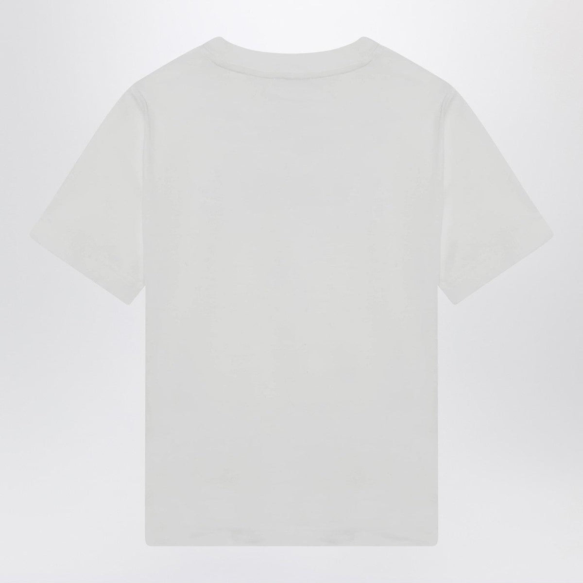 Burberry White T-Shirt With Embroidered Logo Women BURBERRY