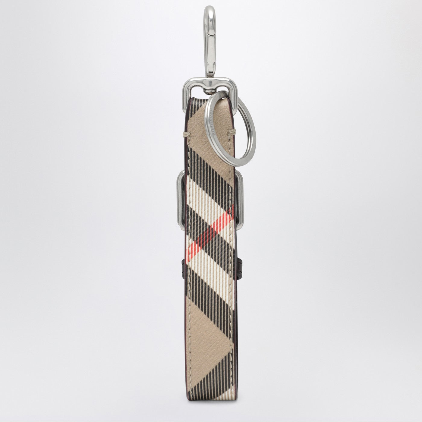 Burberry Beige Check Keychain Men BURBERRY