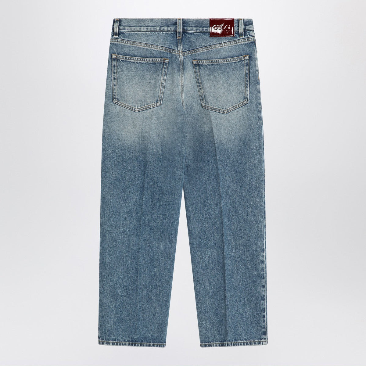 Gucci Straight Light Blue Jeans With Faded Effect Women GUCCI
