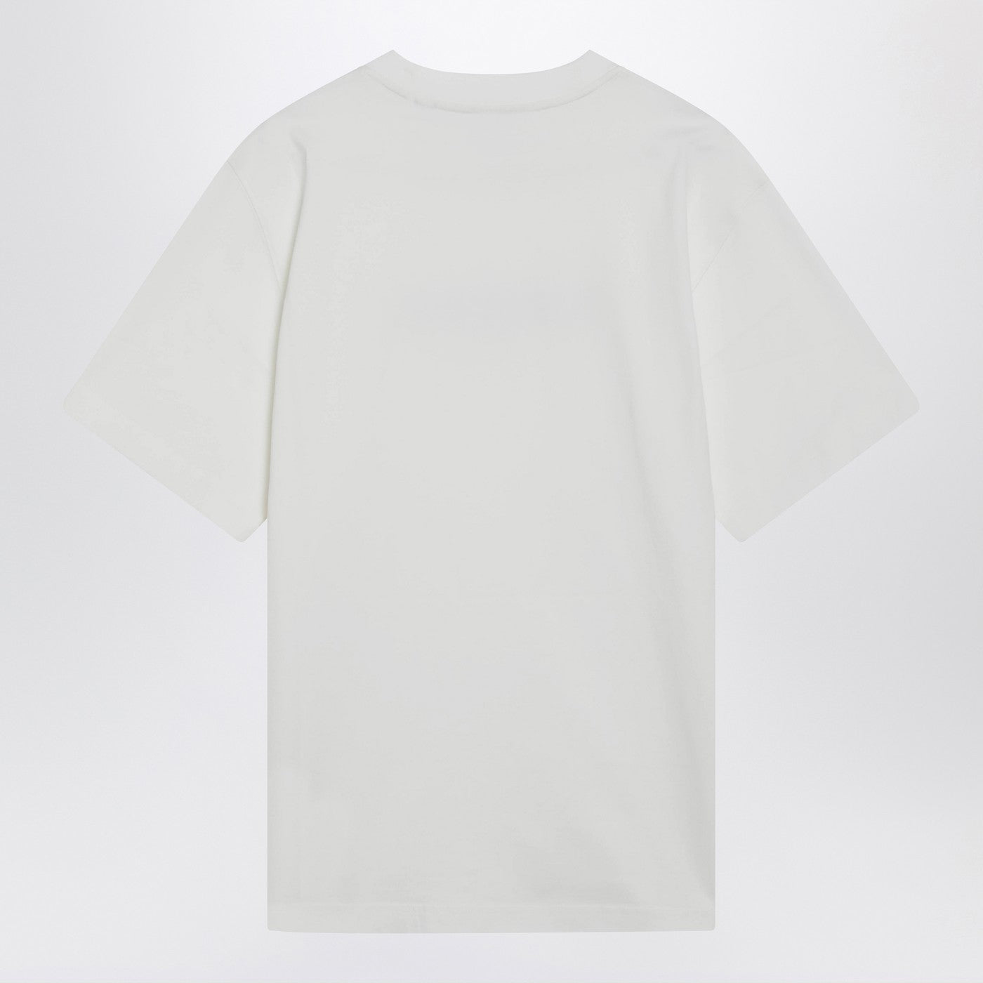 Burberry White T-Shirt With Logo Print Men BURBERRY
