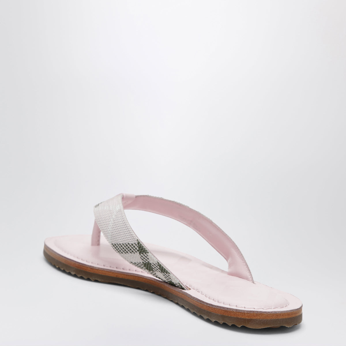 Burberry Pink Pavilion Sandals With Check Pattern Women BURBERRY
