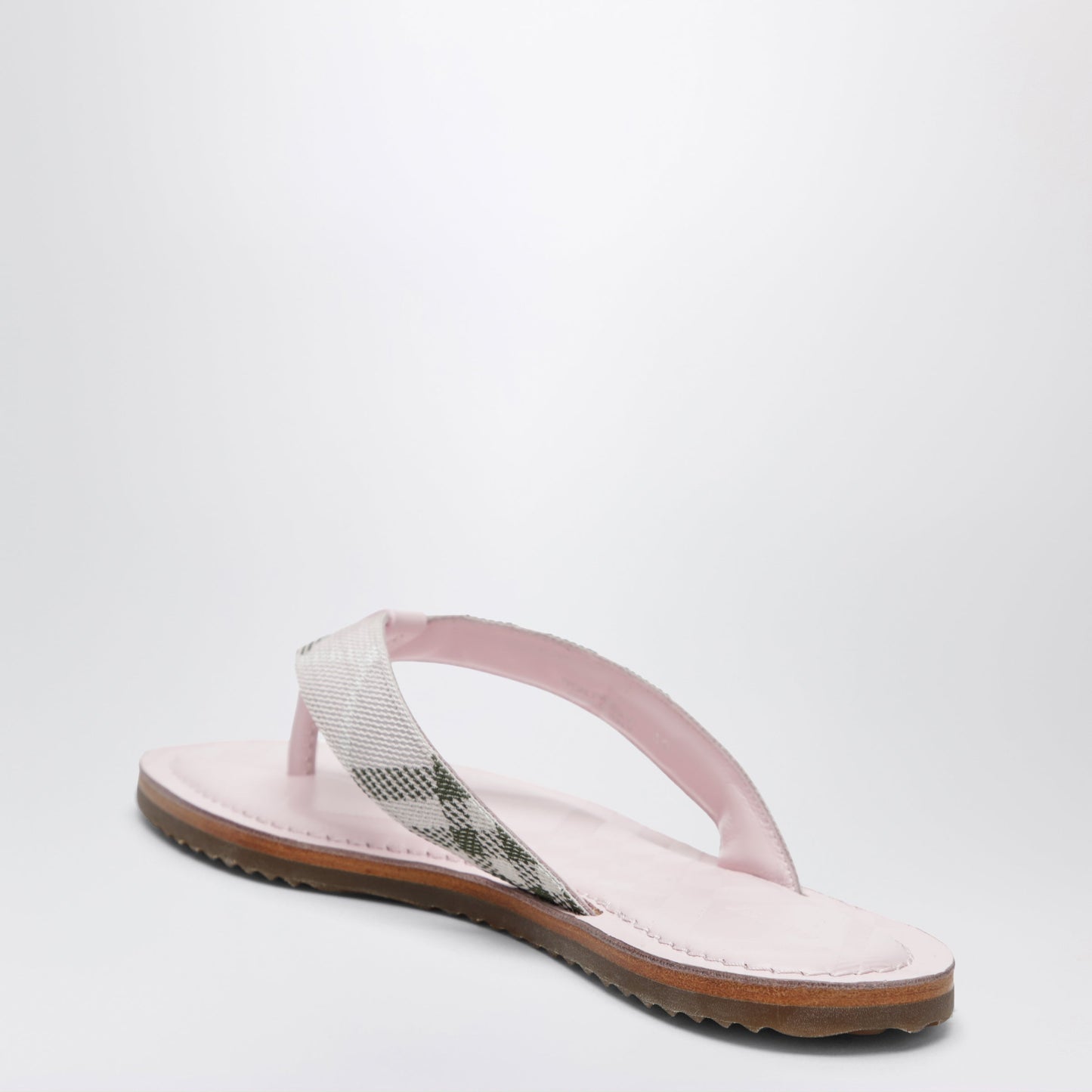 Burberry Pink Pavilion Sandals With Check Pattern Women BURBERRY