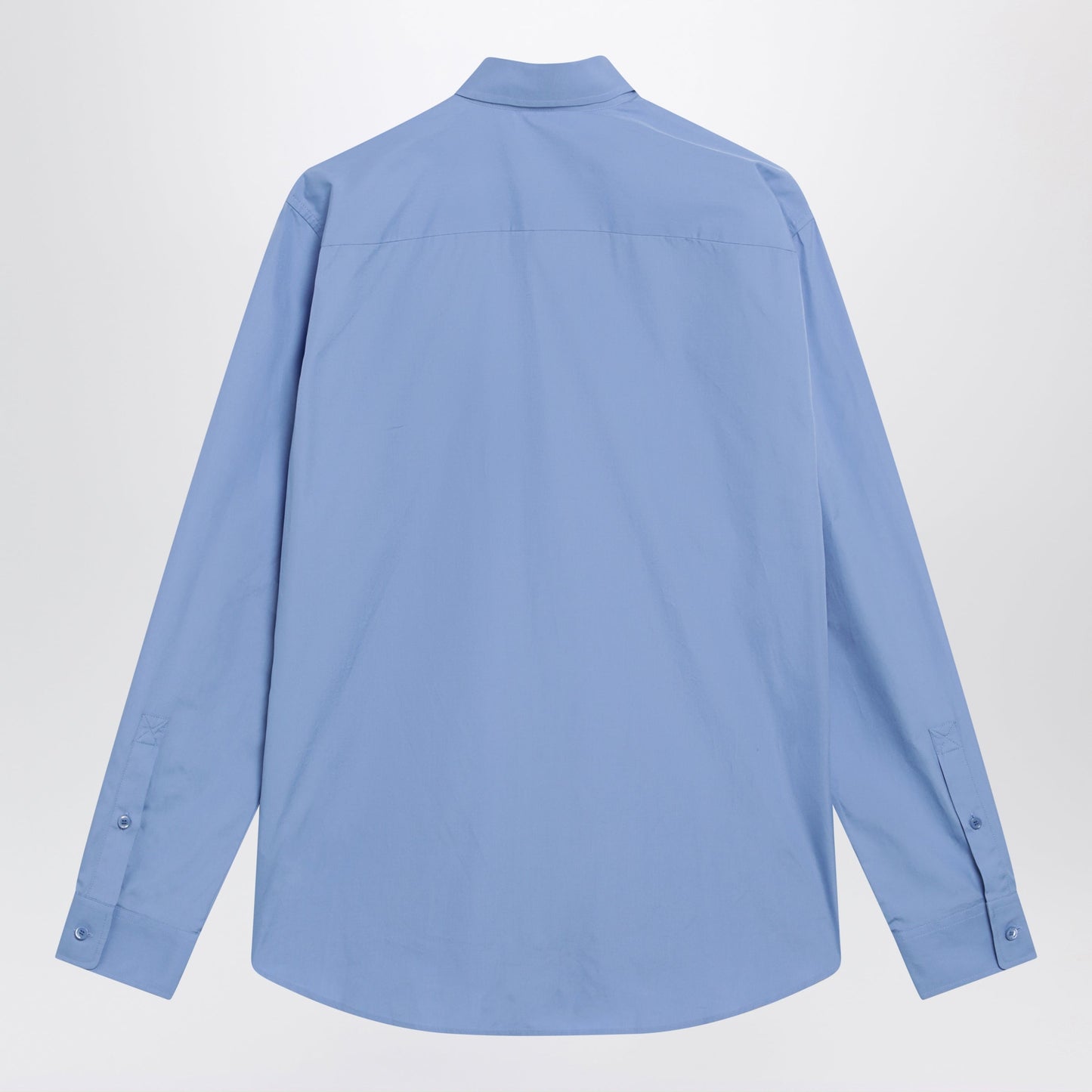 Burberry Cornflower Blue Cotton Poplin Shirt Men BURBERRY