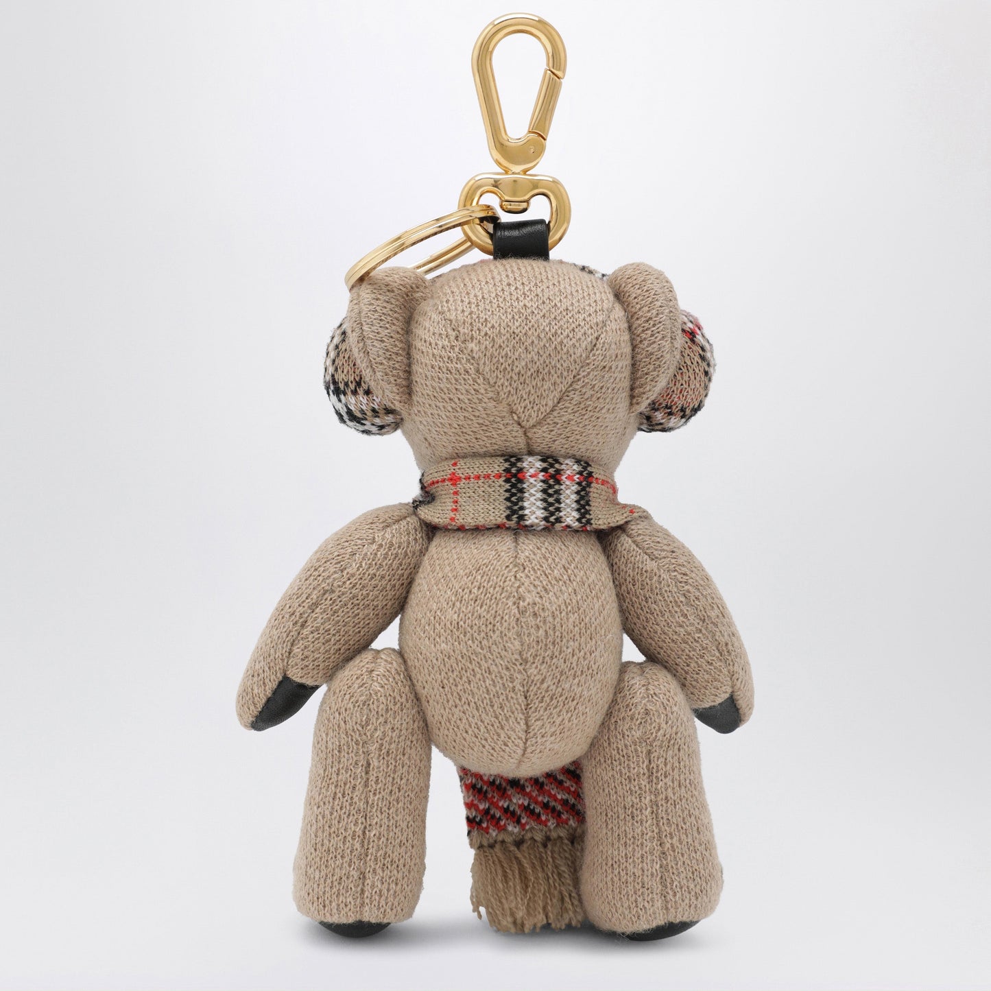 Burberry Thomas Teddy Bear Charm In Wool And Cashmere, Sand Women BURBERRY