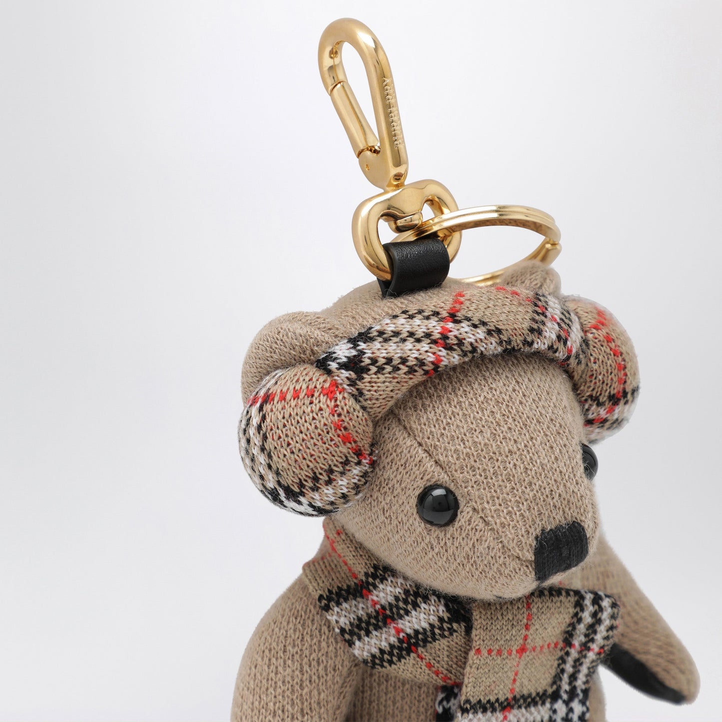 Burberry Thomas Teddy Bear Charm In Wool And Cashmere, Sand Women BURBERRY