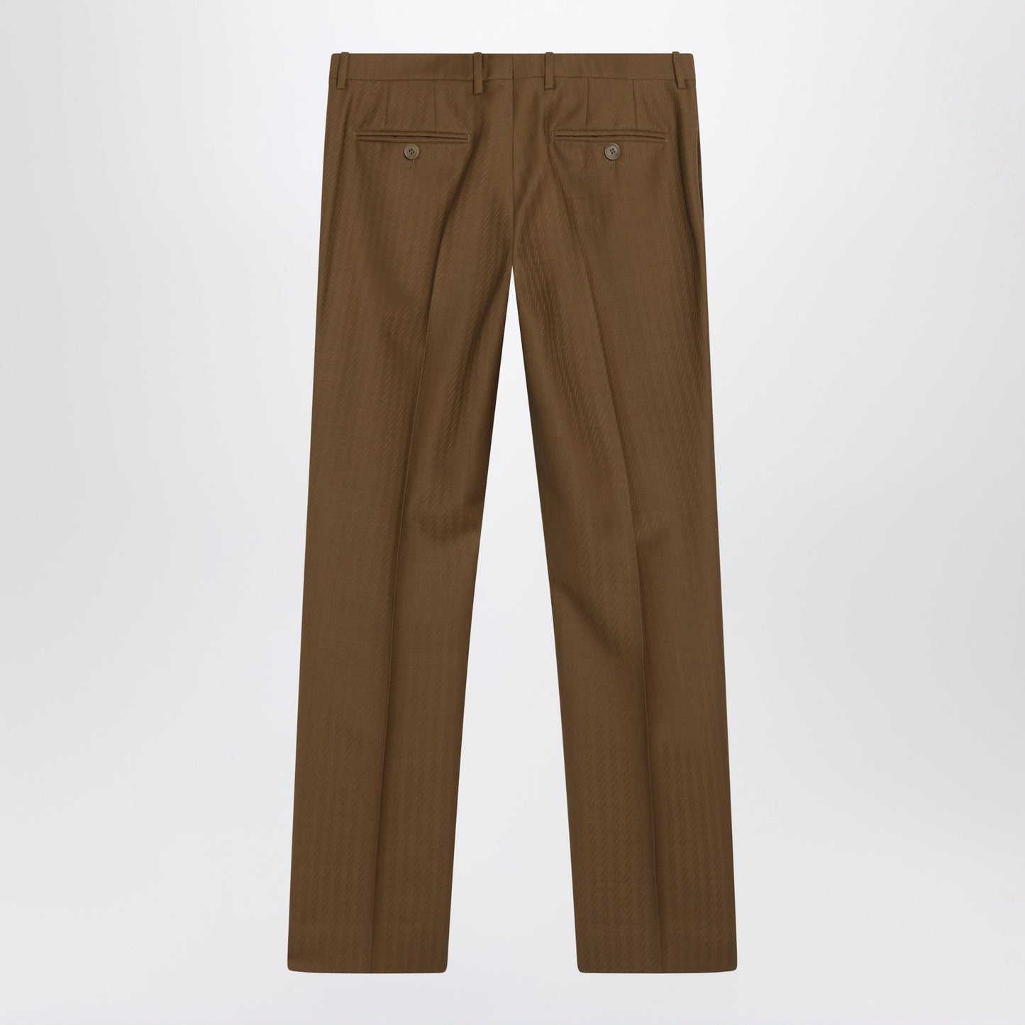 Burberry Brown Wool And Mohair Trousers Women BURBERRY