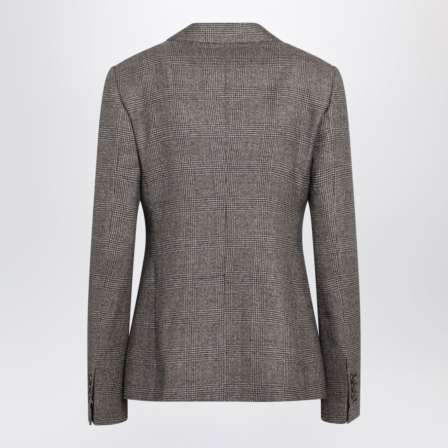 Burberry Prince Of Wales Wool-Blend Single-Breasted Jacket Women BURBERRY