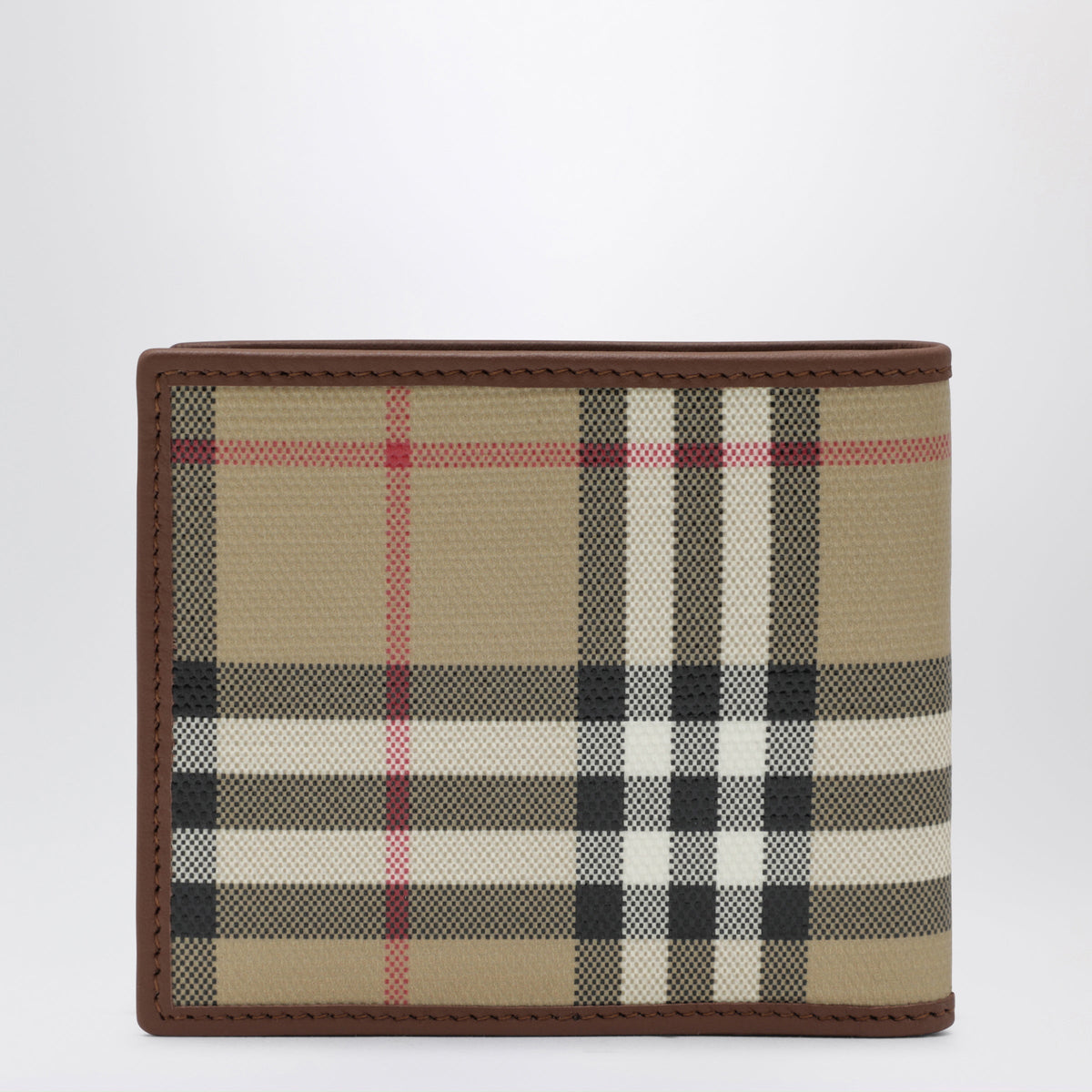 Burberry Beige Check Bifold Wallet Men BURBERRY