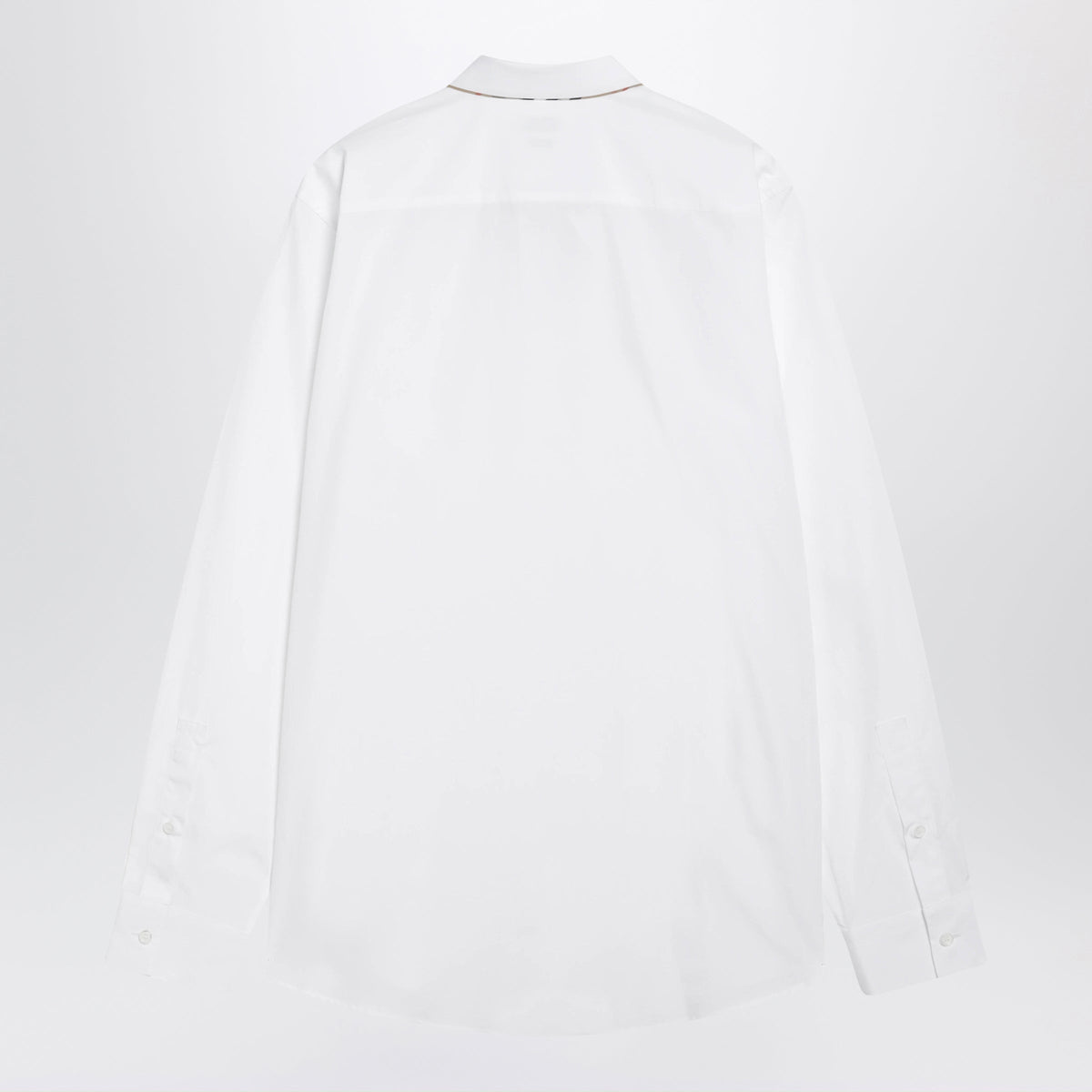 Burberry White Cotton Poplin Shirt Men BURBERRY