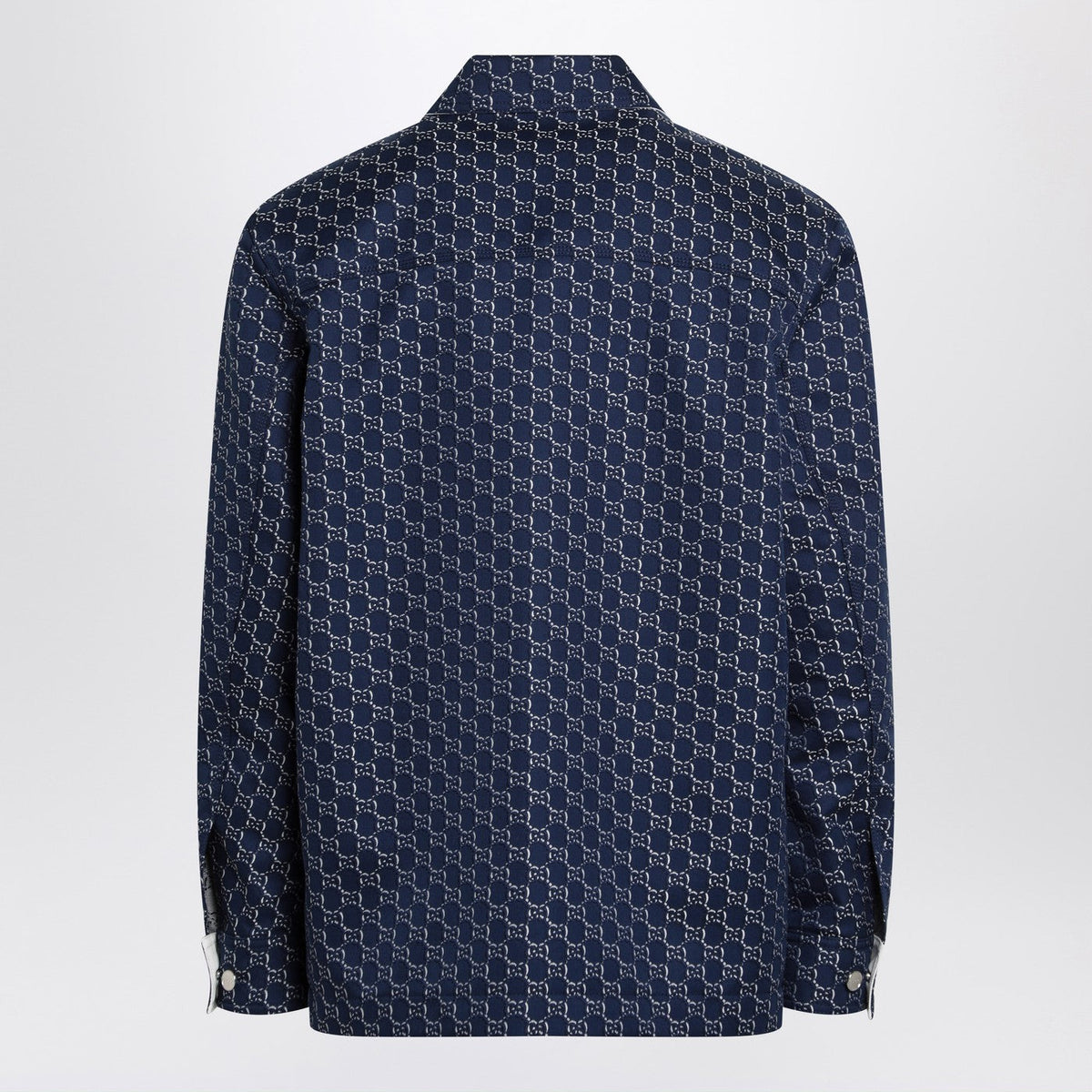 Gucci Blue/White Jacket With Gg Shadow Men GUCCI