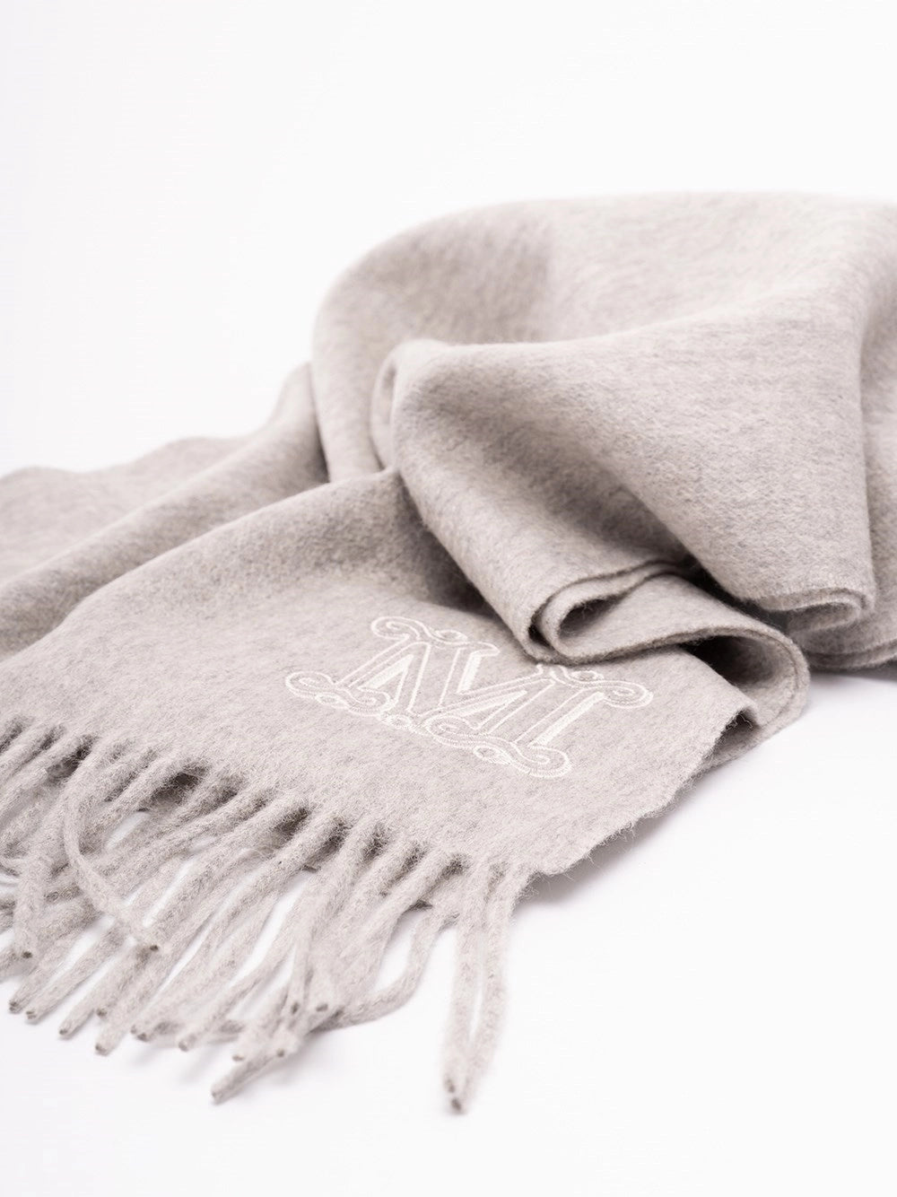 Max Mara Women Monogram Embroidered Cashmere Stole MAX MARA