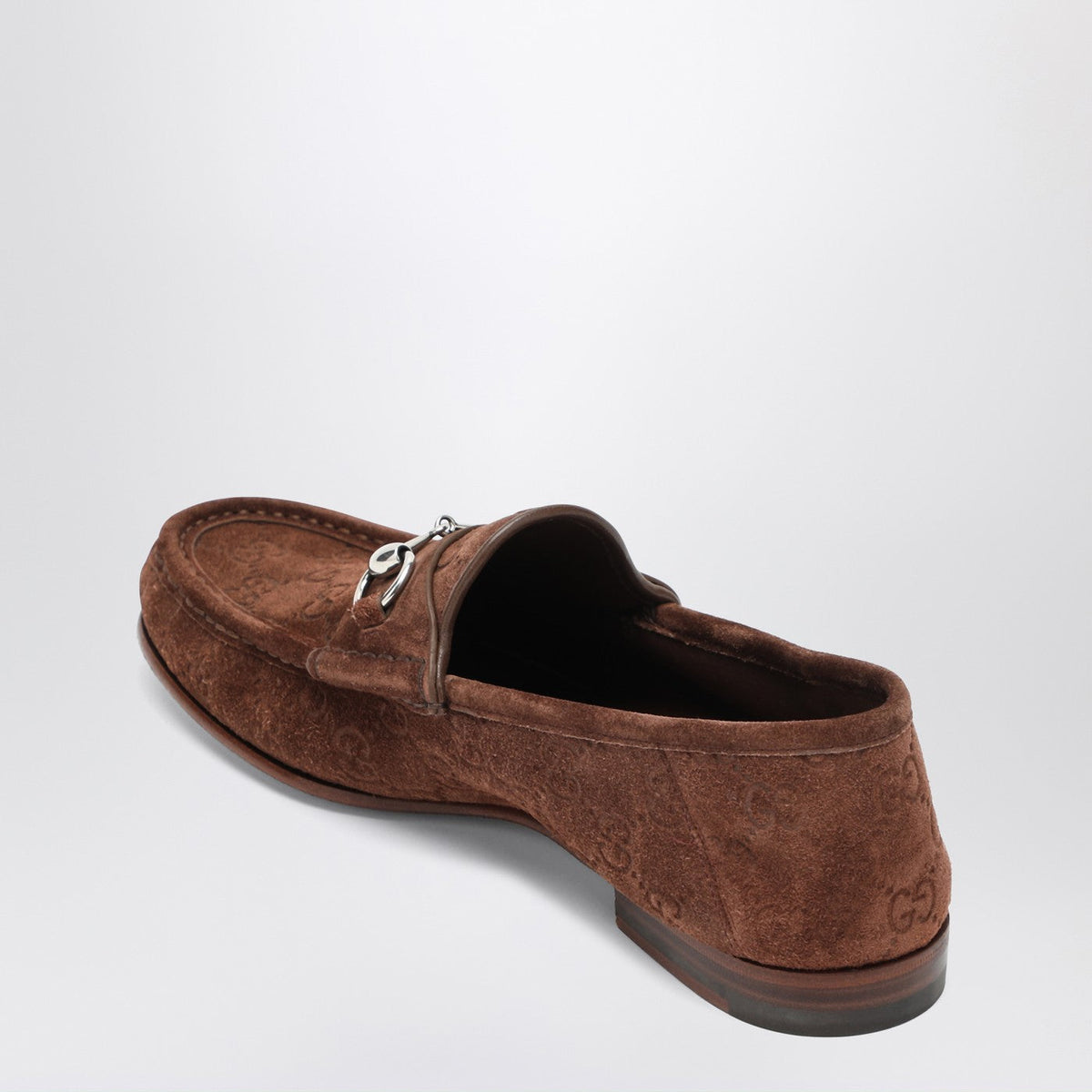 Gucci Horsebit 1953 Brown Suede Loafer Men GUCCI