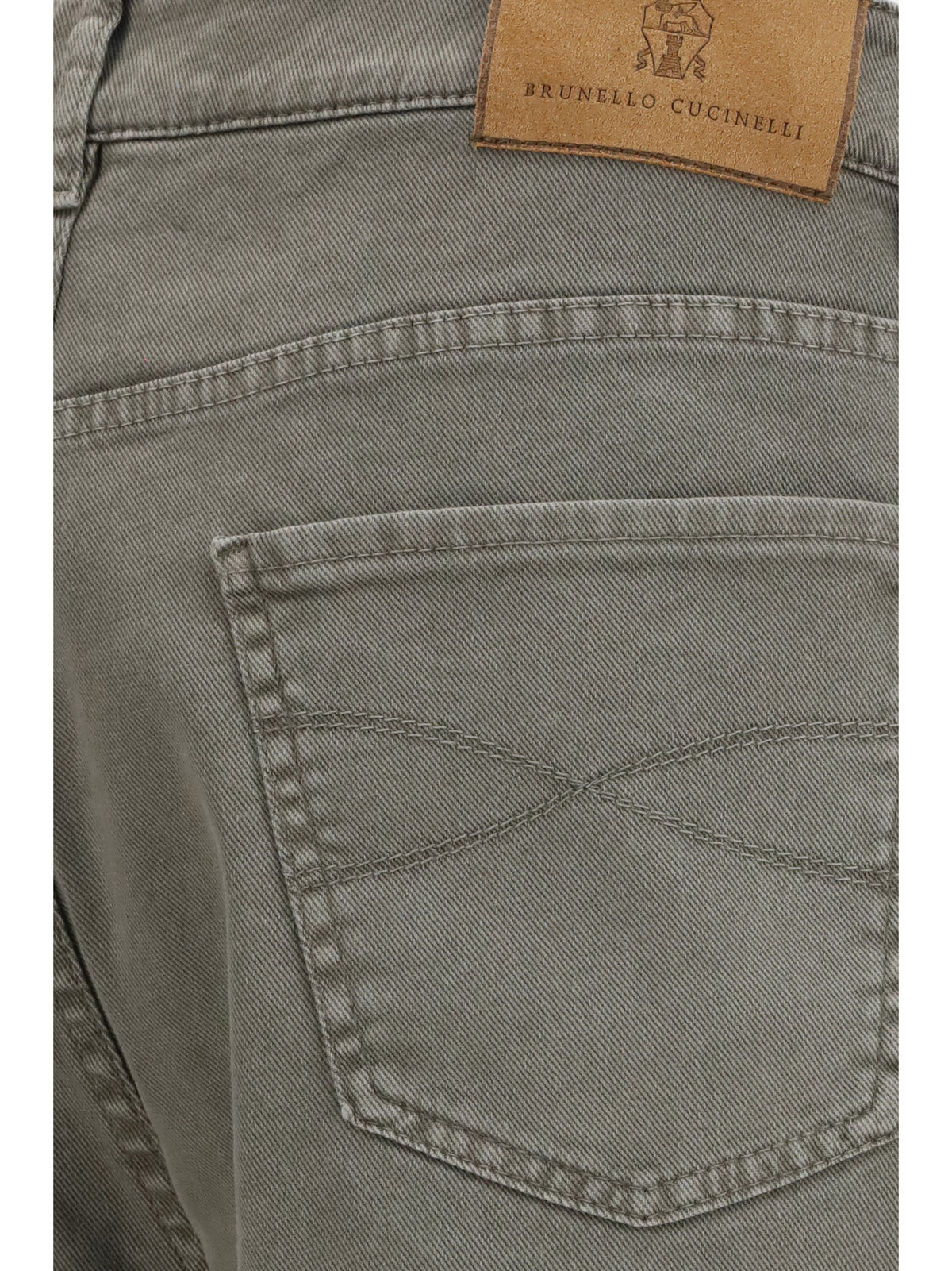 Brunello Cucinelli Men Jeans With Turn-Up Hem BRUNELLO CUCINELLI