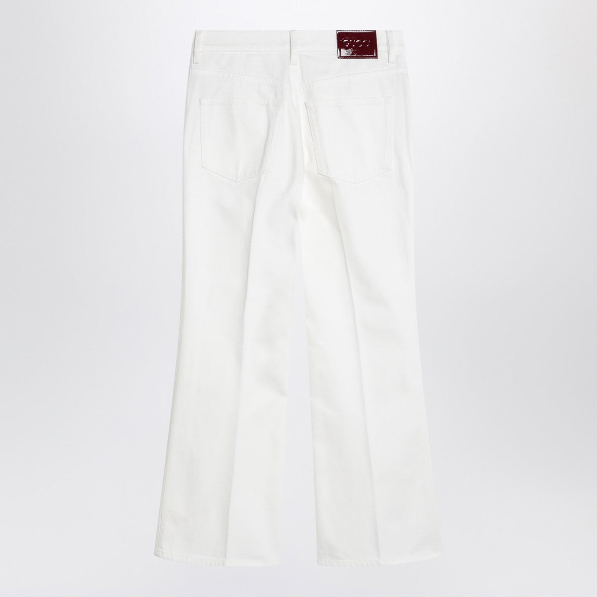 Gucci Short White Flare Trousers Women GUCCI