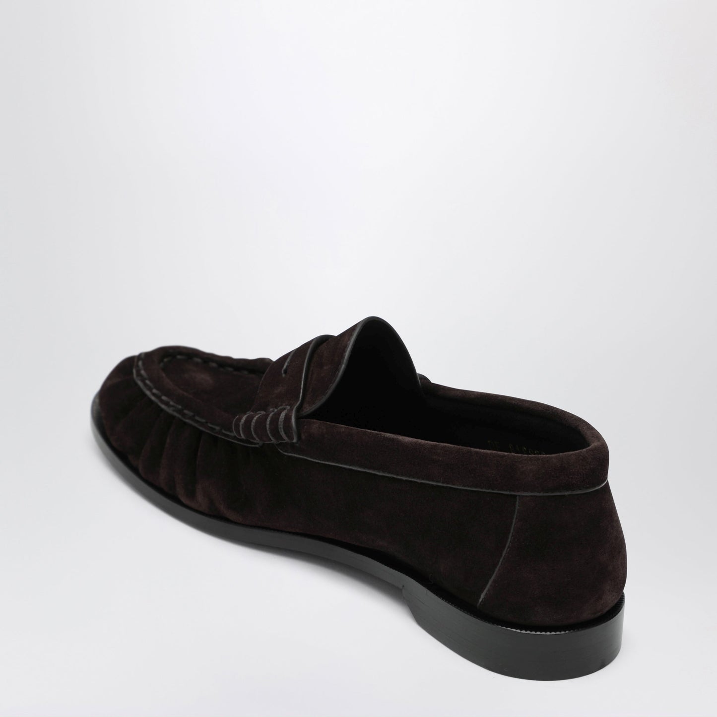 Saint Laurent Brown Le Loafer Moccasins In Suede Women SAINT LAURENT