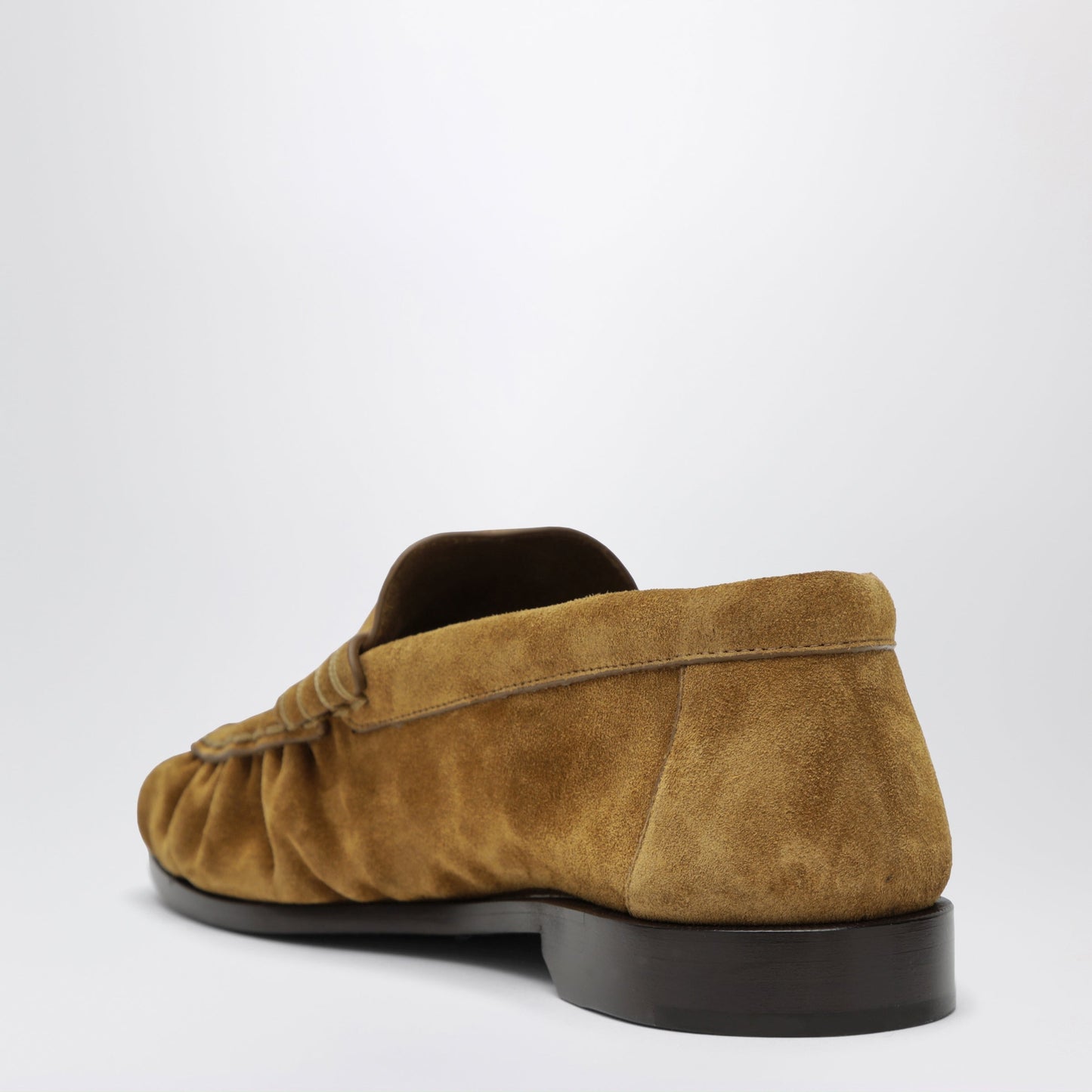 Saint Laurent Le Loafer Moccasins In Tan Suede Women SAINT LAURENT