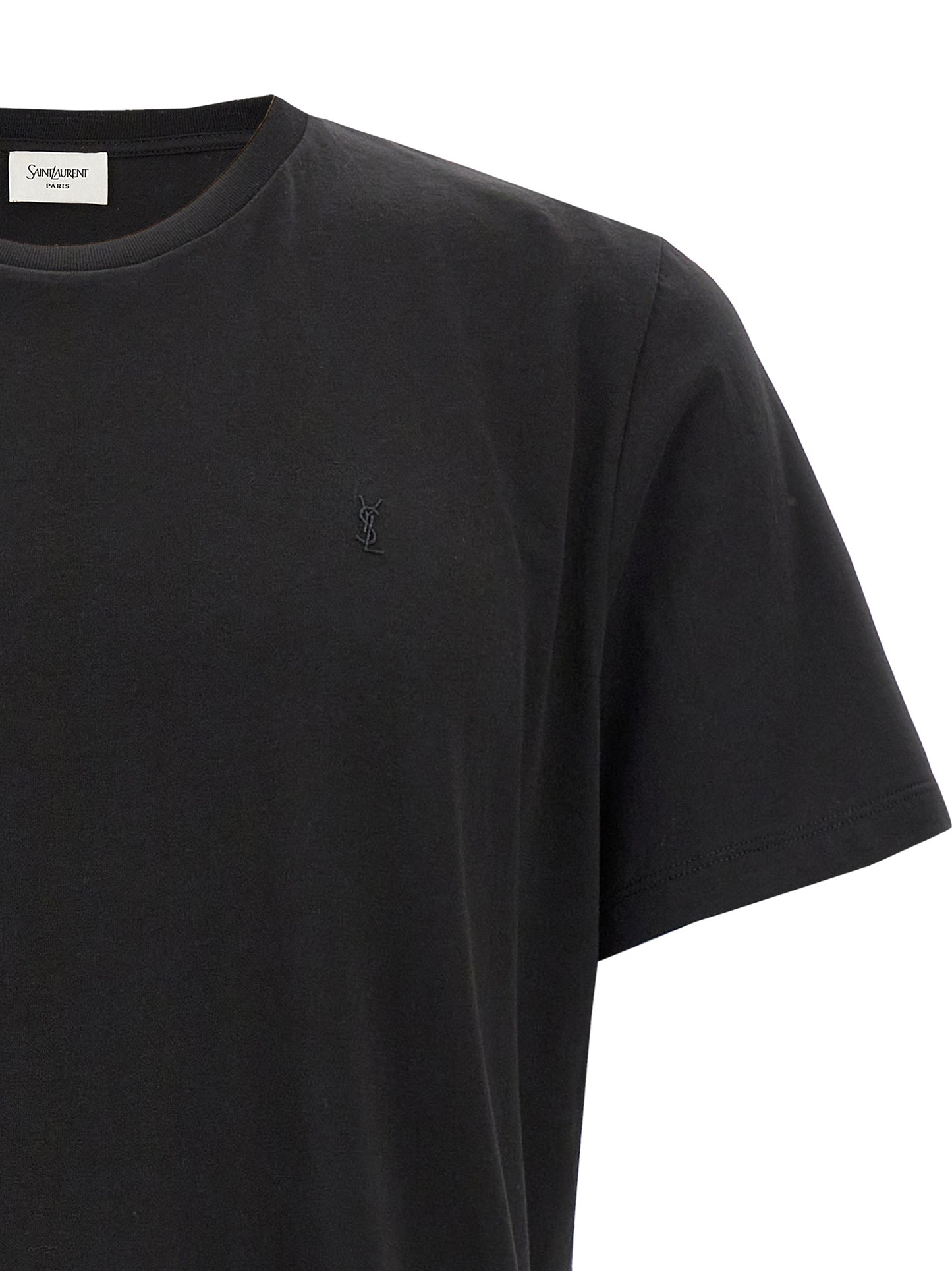 Saint Laurent Men 'Cassandre' Embroidery T-Shirt SAINT LAURENT